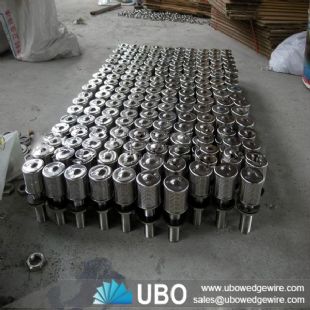 Water slot well screen filter nozzle for liquid filtration