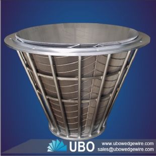 stainless steel wedge wire screen basket for mining