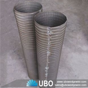 Stainless Steel V Wire Wrapped Strainer Cylinder Screen