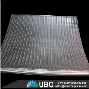 Slot well wedge wire sieve bend screen panel for filtration