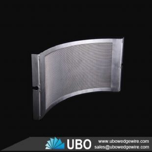 Slot well wedge wire sieve bend screen panel for filtration