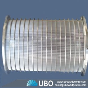 Rotary drum screen high strength wedge wire screen