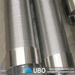 wedge wire water well screen pipe for liquid filtration