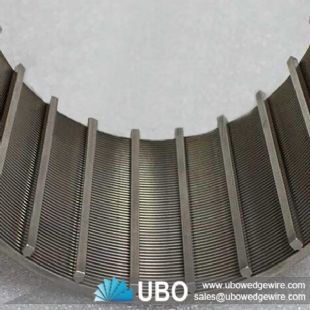 V-wire pressure screen slotted basket for pulp