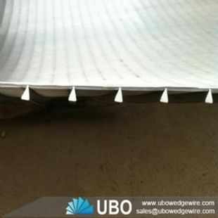 Wedge wire welding curve screen panel