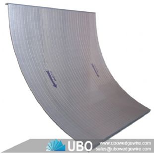 SS304 curve wedge wire screen panel for food processing