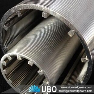 stainless steel V slot wire wrapped pipe screen