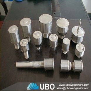 Wedge wire filter nozzles for water treatment