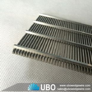 Flat wedge wire screen panel