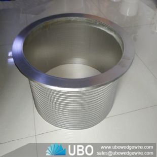 Pressure screen stainless steel wedge wire screen basket