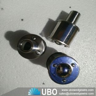 Wedge wire water filter nozzle
