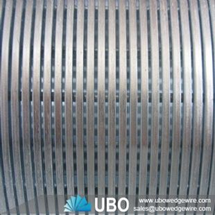Welded continuous slot wedge wire screen with plain end