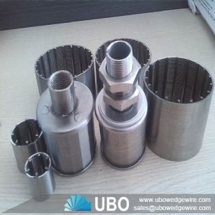 Industrial water well sand filter wedge wire screen vessel nozzle