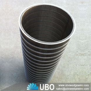 SS 304 316 V shaped wire wedge wire screen tube for screening