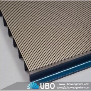 Stainless steel wedge slot v wire bar screen panels