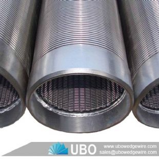 Stainless Steel Wrapped Water Well Wedge Wire Screen Tube