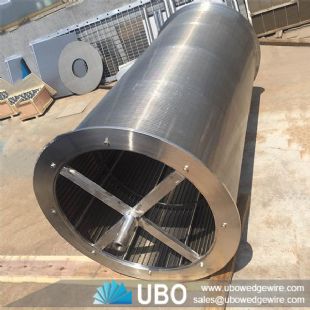 Wedge wire water well screen cylinder strainer