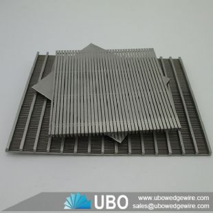 Johnson type wedge v wire screen plate for wastewater treatment