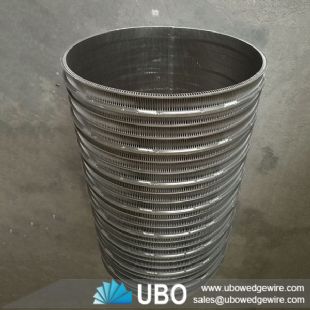 Welded wire wedge screen mesh drum cylinder for water filtration system