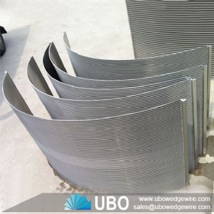 Wedge wire arc screen curved panel for food processing & wastewater treatment