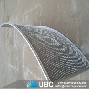 Wedge wire arc screen curved panel for food processing & wastewater treatment