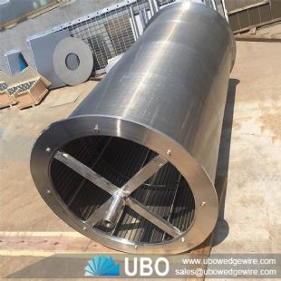 Wedge Wire Rotary Sieve Screen Cylinder