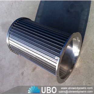 V Shaped Wedge Wire Drum Screen Cylinder for Liquid Filtration