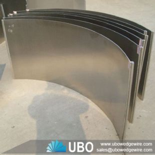 Wedge wire parabolic sieve bend screen curved panel