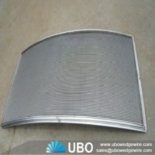 Wedge wire parabolic sieve bend screen curved panel