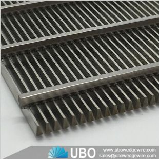 Wedge Wire screen Flat wedge vee wire water filter panel for sewage treatment