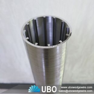 Wedge Wire stainless steel wedge wrapped v wire screen tube