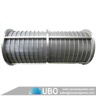 Stainless steel wedge wire drum screen wedge wire basket cylinder