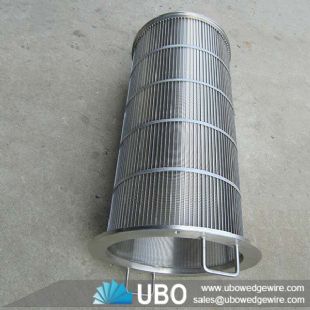 Stainless steel wedge wire drum screen wedge wire basket cylinder