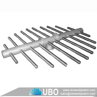 SS316 wedge wire screen Header laterals for organic substances