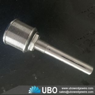 Wedge wire screen nozzle strainer for water filter tank