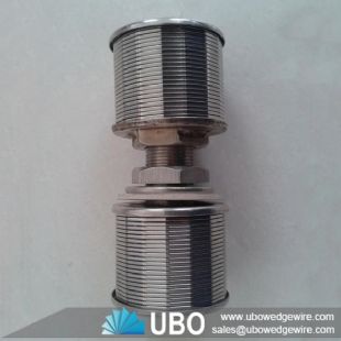 stainless steel ion excganger v wire filter nozzle