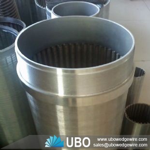 SS304 all welded wedge wire wrapped screen pipe of oil filtration