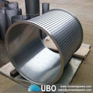 Wedge wire rotary drum screen
