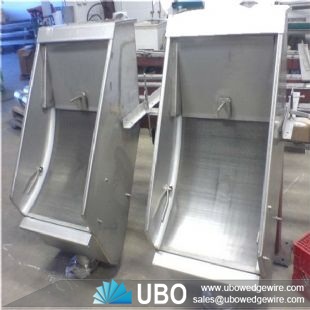 stainless steel run down screen  for food processing