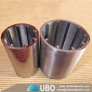 316L wedge wire cylindrical screen Wedge Wire screen pipes for water well