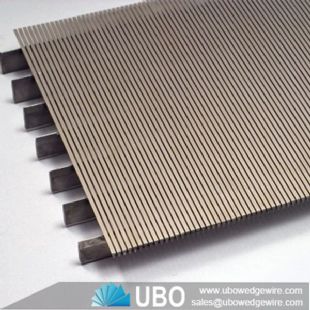 slotted filter v shaped wedge wire screen flat screen