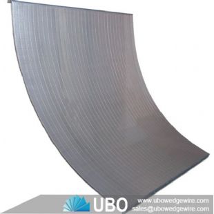 wedge V wire cross flow sieve bend screen