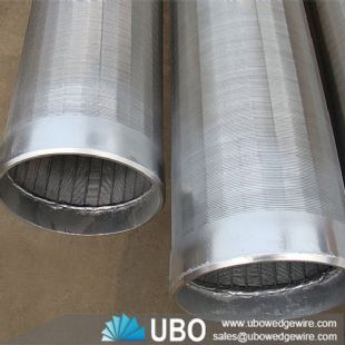Slotted wedge wire screen filter cylinder are used as dewatering equipment