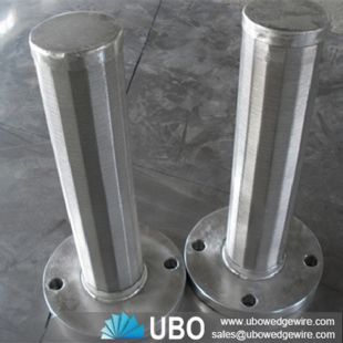 flanged wedge wire collectors for media for Food Processing