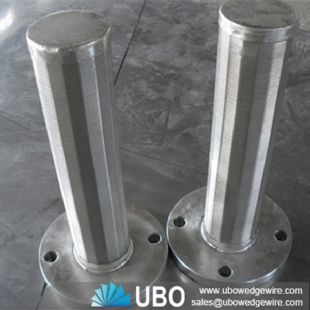 Stainless Steel wedge wire flanged collectors for media retention