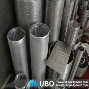 Perforated screen pipe for wedge wire