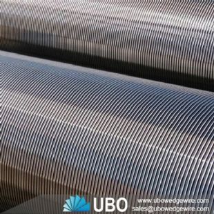 Welded stainless steel cylindrical wedge wire screens