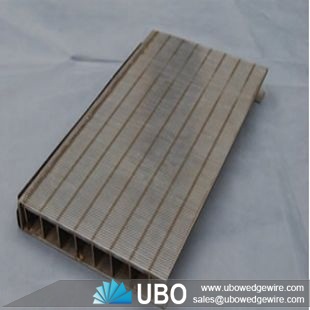 Flat wedge wire screen