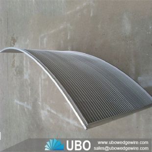 Mineral processing wedge wire welded sieve bend