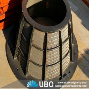 wedge wire V  type  screen for conical basket